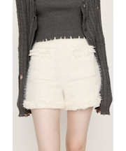 FLUFFY TWEED ショートパンツ