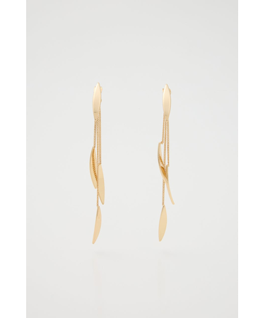 DANGLE LEAVES P/EARRINGS