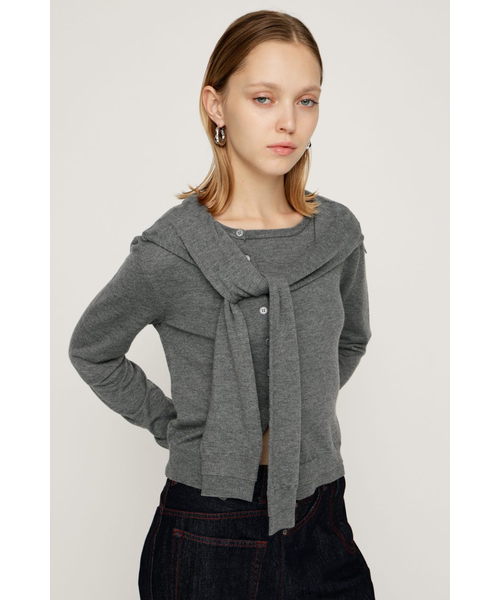 SLEEVE DOCKING KNIT トップス｜スライの通販｜&mall（アンドモール