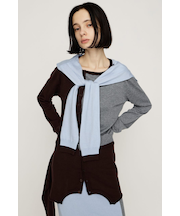 SLEEVE DOCKING KNIT トップス