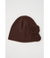 FLOWER MOTIF KNIT BEANIE