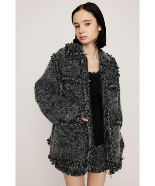 【新作即完売品】SLY FLUFFY TWEED ジャケット　アウター FLUFFY TWEED ジャケット｜スライの通販｜&mall（アンドモール）三井