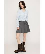 DOUBLE RIBBON PLEATS スカート