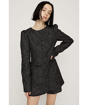 PUFF SLEEVE FRONT BUTTON 2P