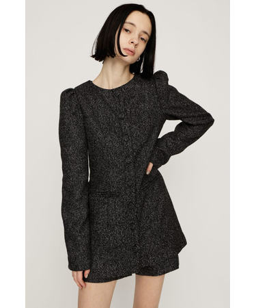 PUFF SLEEVE FRONT BUTTON 2P