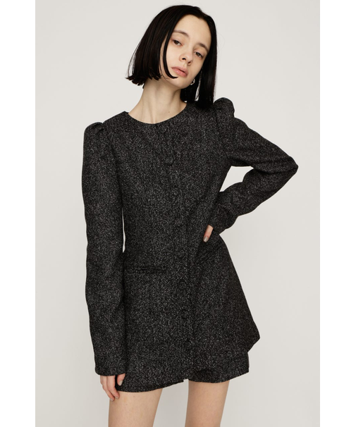 PUFF SLEEVE FRONT BUTTON 2P