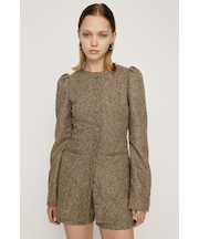 PUFF SLEEVE FRONT BUTTON 2P