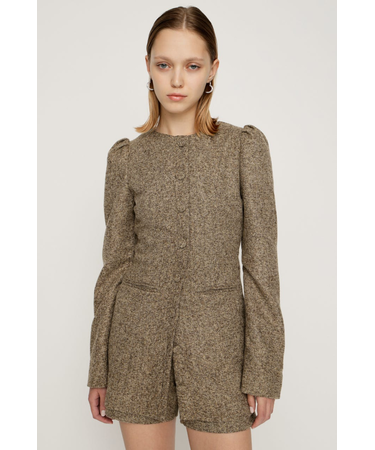 PUFF SLEEVE FRONT BUTTON 2P