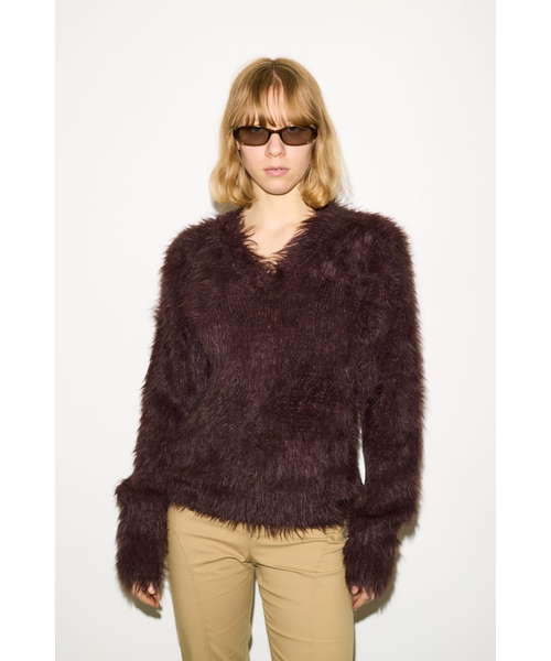 スライ（SLY）/【THROW】SHAGGY V／N TUCK PUFF トップス THROW】SHAGGY V／N TUCK PUFF トップス｜スライの通販｜&mall（アンド