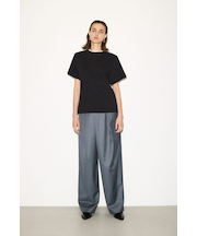 【THROW】ASYMMETRY TUCK SLACKS