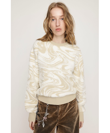 MIX SHAGGY MARBLE トップス