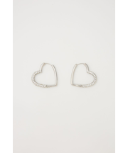 BIJOU HEART HOOP ピアス