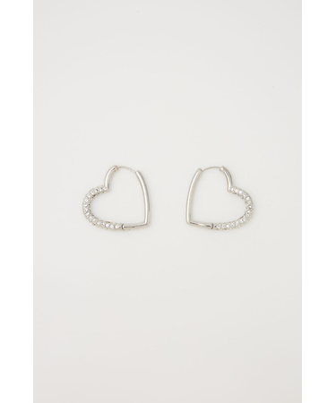 BIJOU HEART HOOP ピアス