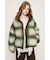 FADED PRINT PUFFER ジャケット
