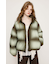 FADED PRINT PUFFER ジャケット