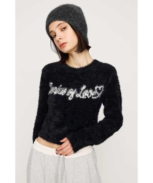 LIMITED ITEM】SHAGGY YARN LOGO C／N トップス｜スライの通販｜&mall