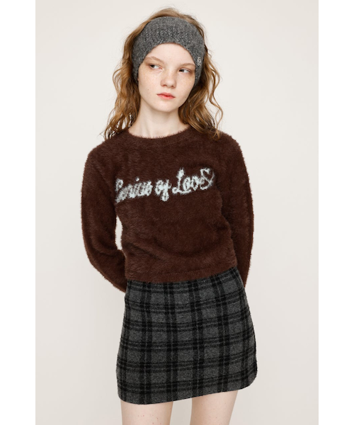 スライ（SLY）/【LIMITED ITEM】SHAGGY YARN LOGO C／N トップス LIMITED ITEM】SHAGGY YARN LOGO C／N トップス｜スライの通販｜&mall