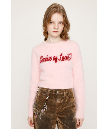 【LIMITED ITEM】SHAGGY YARN LOGO C/N トップス