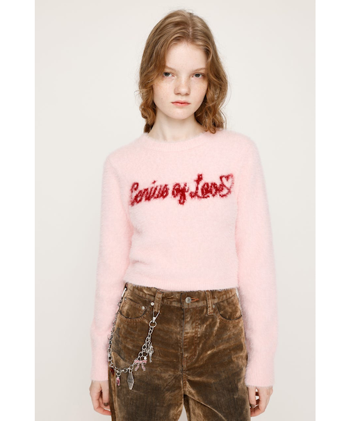 【LIMITED ITEM】SHAGGY YARN LOGO C/N トップス