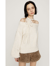 2WAY SHOULDER KNIT トップス