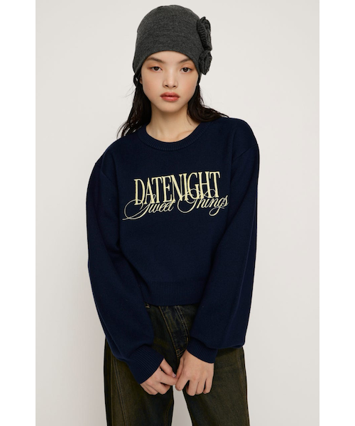 FRONT LOGO KNIT トップス｜スライの通販｜&mall（アンドモール）三井