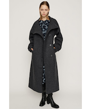 STAND NECK LONG コート