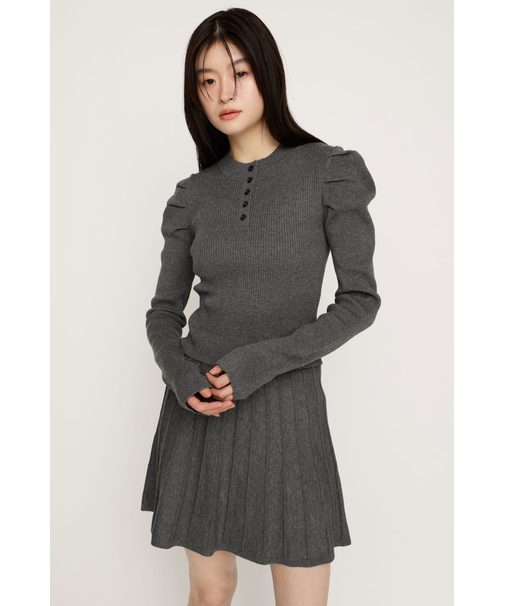 TUCK SLEEVE FLARE KNIT 2P
