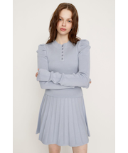 TUCK SLEEVE FLARE KNIT 2P