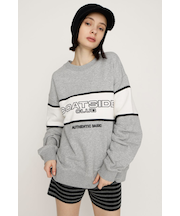 BLOCKING LINE LOGO SW トップス