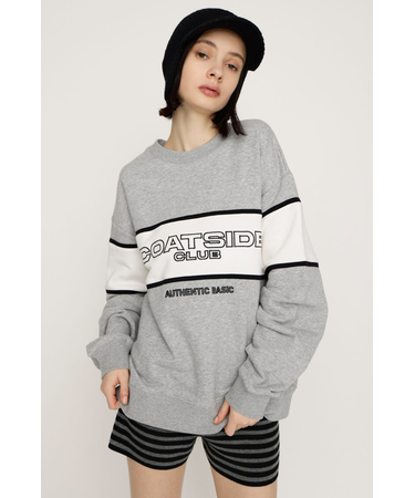 BLOCKING LINE LOGO SW トップス