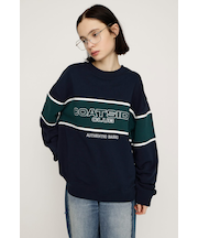 BLOCKING LINE LOGO SW トップス