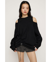 OPEN SHOULDER SW トップス