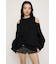 OPEN SHOULDER SW トップス