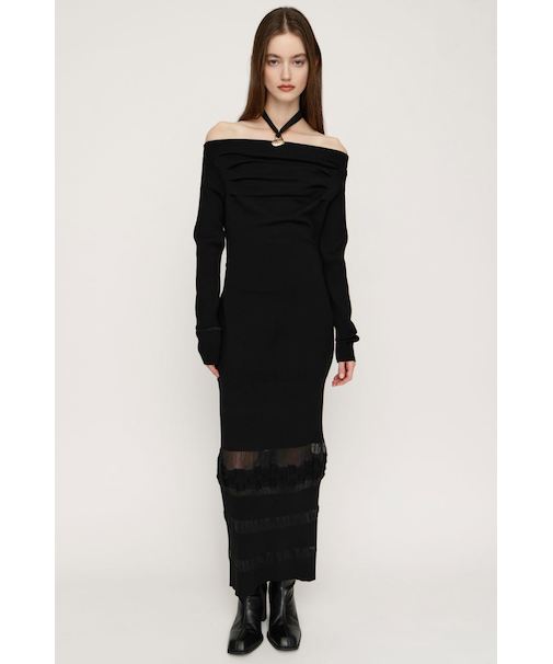 OFF SHOULDER KNIT ワンピース