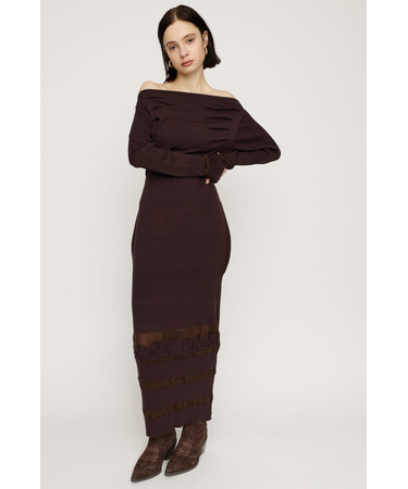 OFF SHOULDER KNIT ワンピース