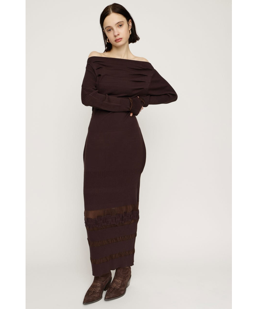 OFF SHOULDER KNIT ワンピース