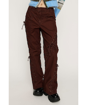 LACE UP MANNISH パンツ