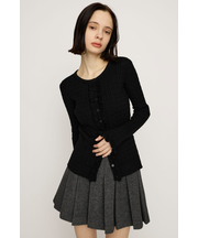 FRONT FRILL KNIT トップス