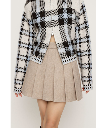 PLEATS ショートスカート