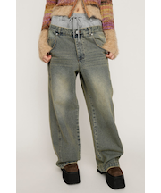 LAYERED WAIST DOCKING パンツ