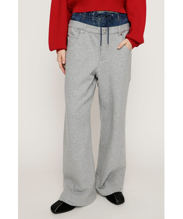 LAYERED WAIST DOCKING CUT パンツ