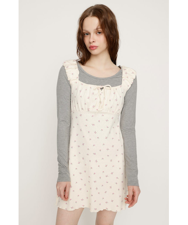 GATHER FLARE ショートワンピース