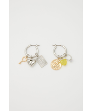 HOOP CHARM ピアス