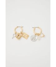 HOOP CHARM ピアス