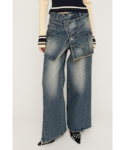 REMAKE ASYMMETRY L／W DENIM パンツ