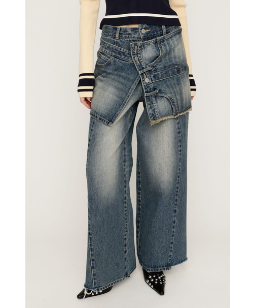 REMAKE ASYMMETRY L／W DENIM パンツ