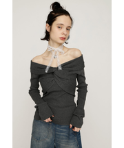TWIST RIBBON KNIT トップス