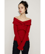TWIST RIBBON KNIT トップス