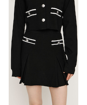 MILANO RIB BOX PLEATS ショートスカート