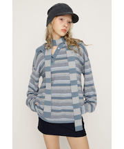 HG KNIT ASYMMETRY トップス